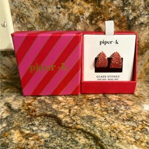 NEW Piper K Red Earrings